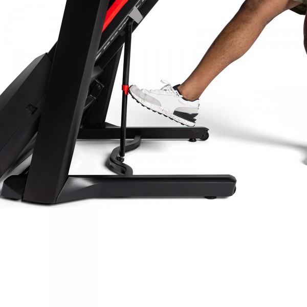 The Soft Drop™ folding system of the BowFlex BXT8Ji Treadmill