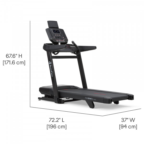 BowFlex T9 treadmill - dimensions