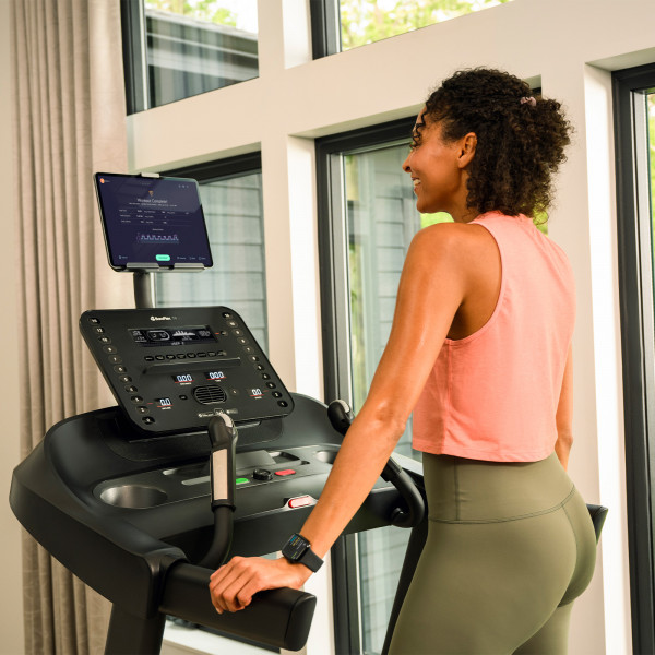 Person walking on the BowFlex T6 treadmill after workout
