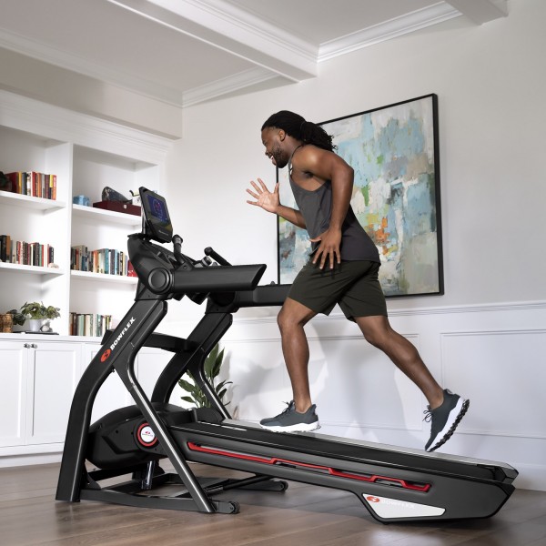 Bowflex Treadmill 25 - in use living room incline