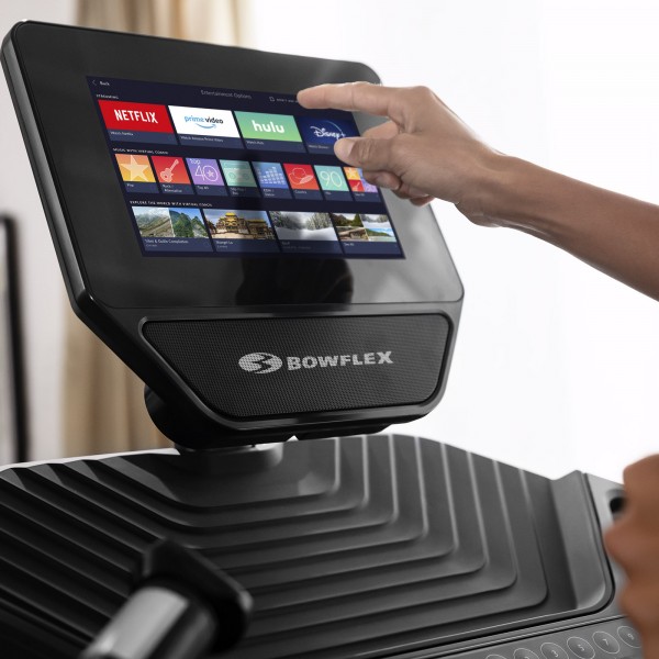 Bowflex Treadmill 25 - touchscreen in use close up