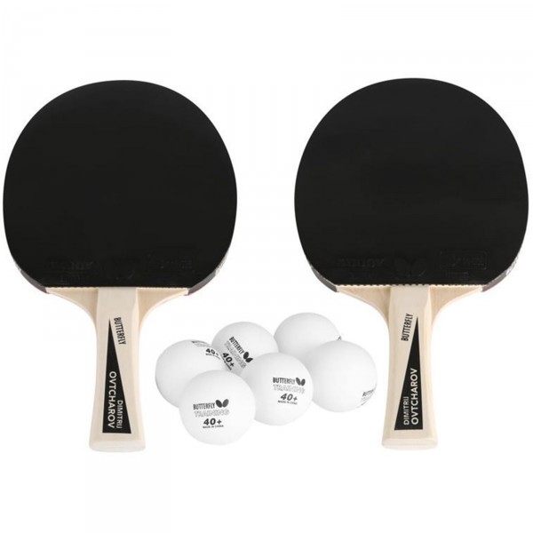 Butterfly Dimitrij Ovtcharov 2-Player Table Tennis Set - two bats and six training balls