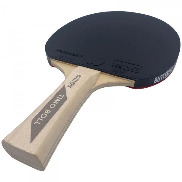Butterfly Timo Boll 2-Player Table Tennis Set - blade, angled view