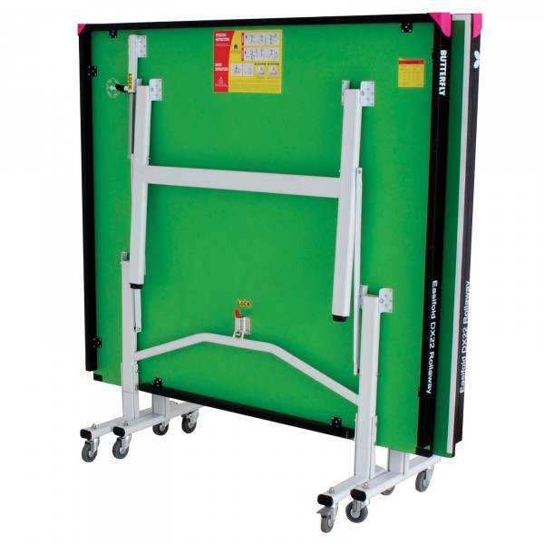 Butterfly Easifold Deluxe 22 Indoor Rollaway Table Tennis Table Green - compact and folded