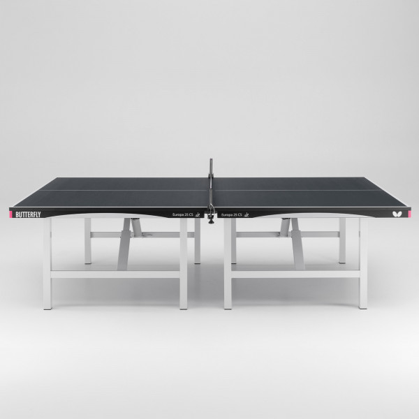 Front view of the Butterfly Europa 25 Indoor Table Tennis Table in black