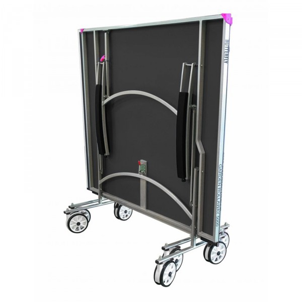 Butterfly Garden Rollaway 5000 Outdoor Table Tennis Table Grey - folded