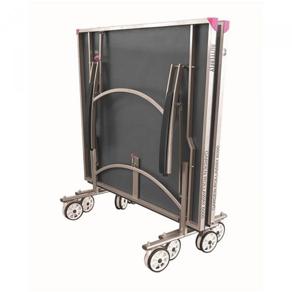 Butterfly Garden Rollaway 6000 Outdoor Table Tennis Table Grey - folded