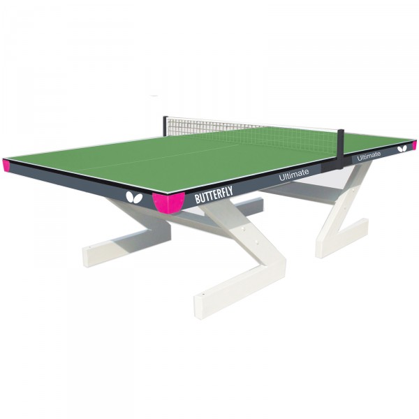 Butterfly Ultimate Outdoor Table Tennis Table Green - full view