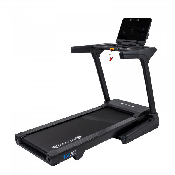 Front right view of the cardiostrong TX30 Treadmill.