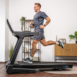 User running on the cardiostrong TX50 Treadmill.
