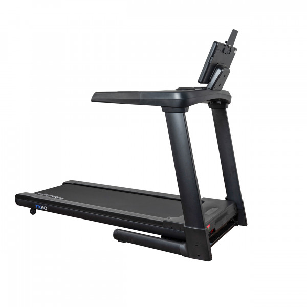 Opposite angled rear view of the cardiostrong TX80 Treadmill