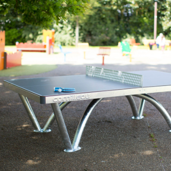 Anchored outdoor Table tennis table
