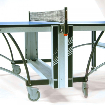 Table tennis table with transportation wheels
