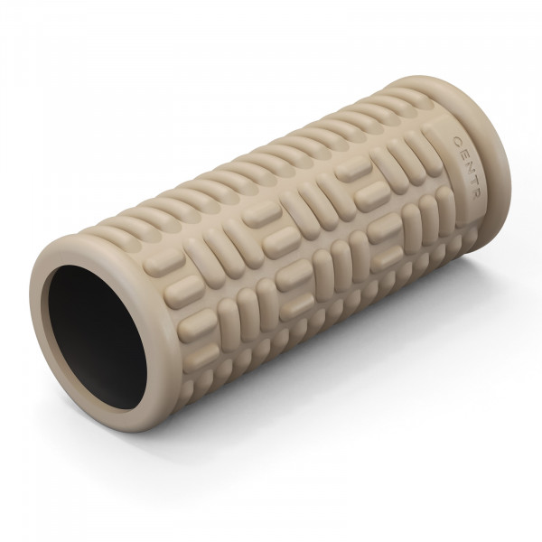 Angled view of the foam roller.