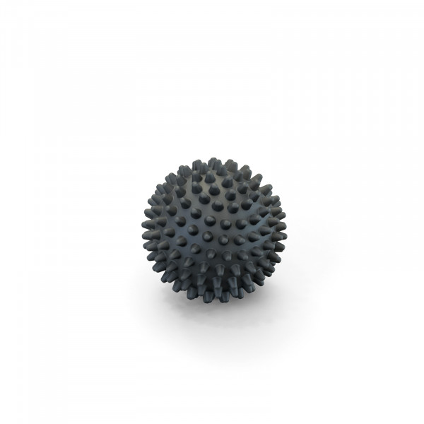 Angled view of the spiky ball.
