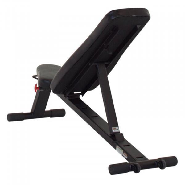 Back left view of the Centr Folding Workout Bench.