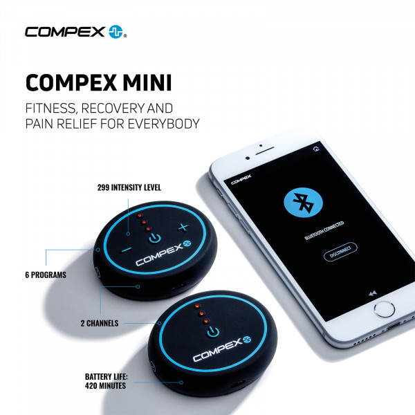 Product image of the Compex MINI TENS Muscle Stimulator - info