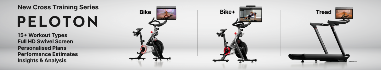 Banner showing the New Cross Training Series from Peloton
