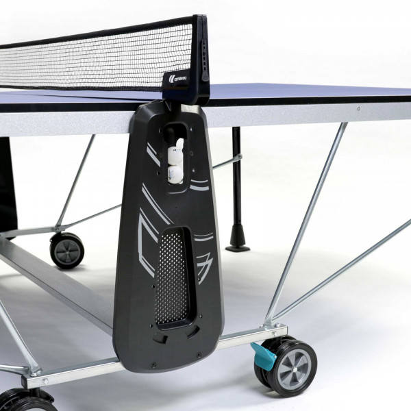 Side view of ball storage area on the Cornilleau Sport 400 Indoor Table Tennis Table