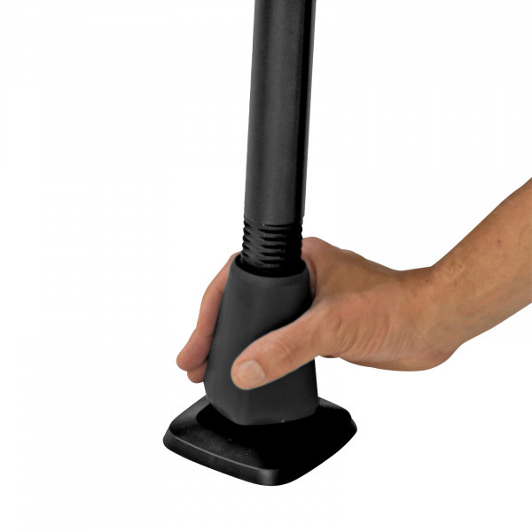 Close-up of the foot adjustment knob on the Cornilleau Sport 400 Indoor Table Tennis Table
