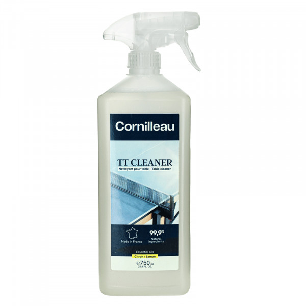 Front view of Cornilleau table tennis table cleaner bottle
