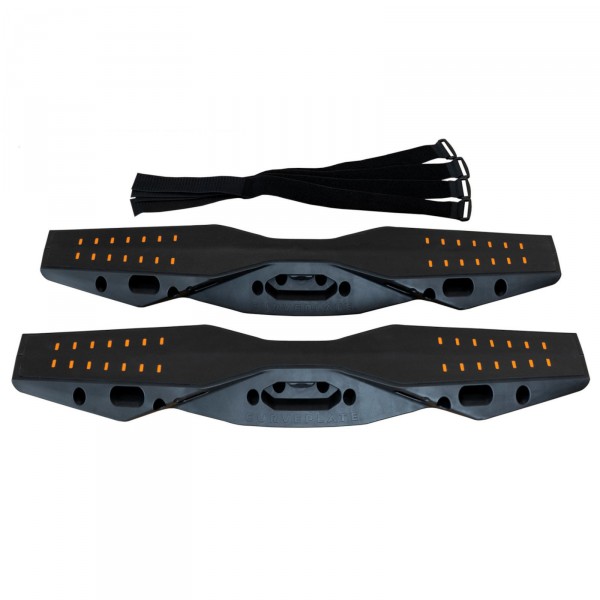 Top view of the curveplate with bands.