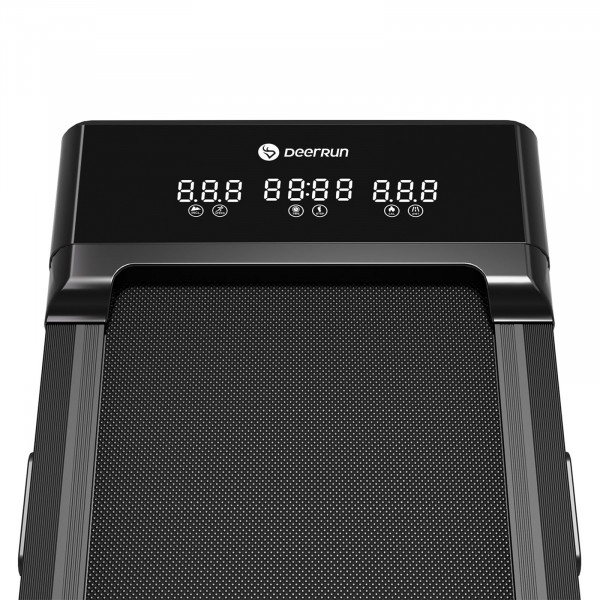Closeup of the display on the DeerRun Z10 Smart Auto Incline Walking Pad