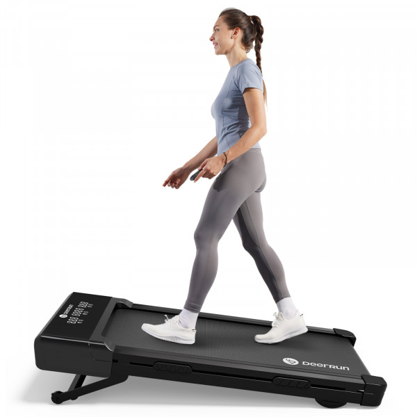 Model walking on the DeerRun Z10 Smart Auto Incline Walking Pad