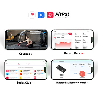 PitPat app features for the DeerRun Z10 Smart Auto Incline Walking Pad 