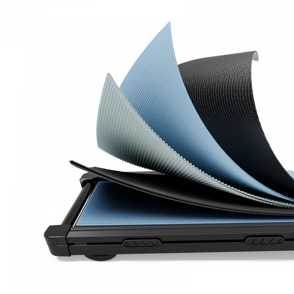 Layered running belt construction of the DeerRun Z10 Smart Auto Incline Walking Pad