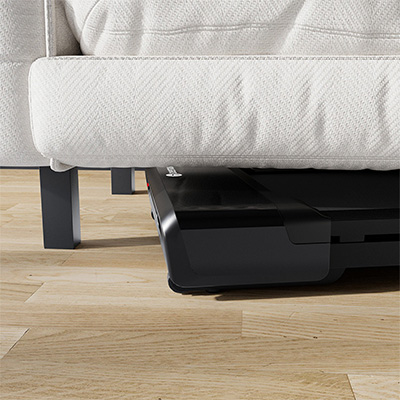 DeerRun Z10 Smart Auto Incline Walking Pad stored under a sofa 