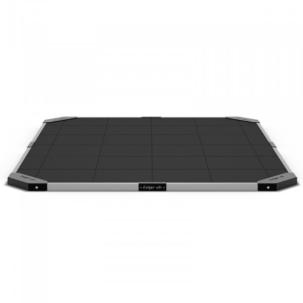 Front view of the Exigo 2.44x3m Rubber Lifting Platform 60mm