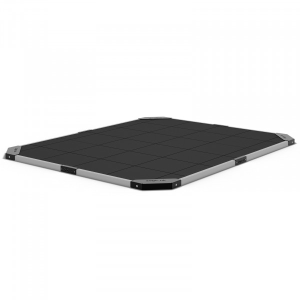 Top-angled view of the Exigo 2.44x3m Rubber Lifting Platform 60mm