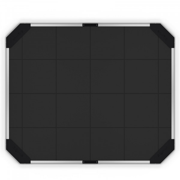 Top view of the Exigo 2.44x2m Rubber Lifting Platform 60mm