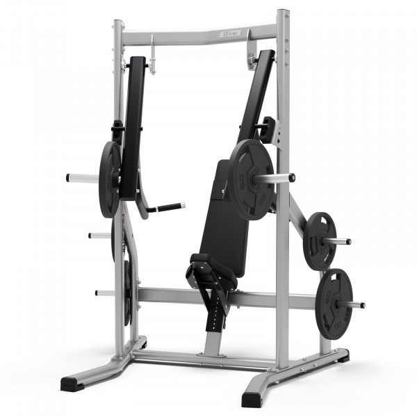 Front-right view of the Exigo ISO Decline Chest Press