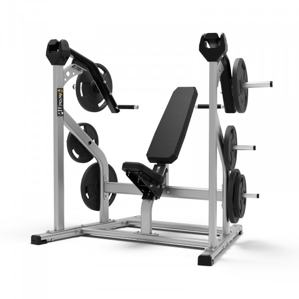 Front-right view of the Exigo ISO Front Pivot Shoulder Press
