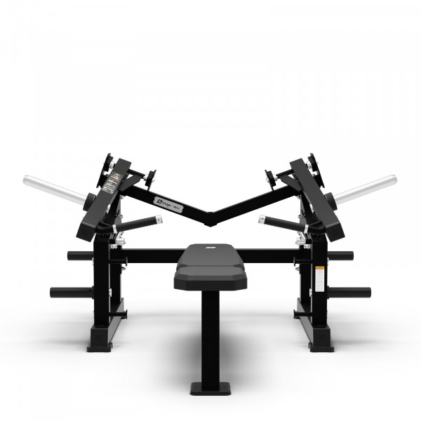Front view of the Exigo Plate Loaded 2.0 ISO Flat Chest Press