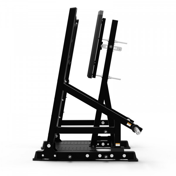 Side view of the Exigo Plate Loaded 2.0 ISO Standing Press