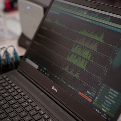 Image of a computer displaying performance telemetary