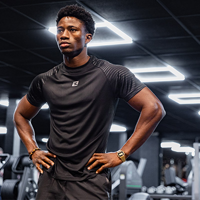 Image of a model in a gym