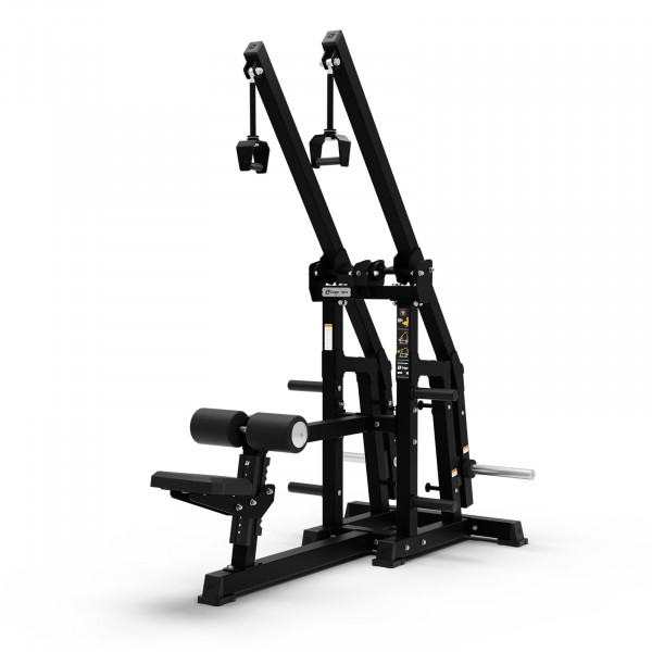 Front-right view of the Exigo Plate Loaded 2.0 ISO Lat Pulldown