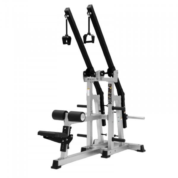Front-right view of the Exigo Plate Loaded 2.0 ISO Lat Pulldown