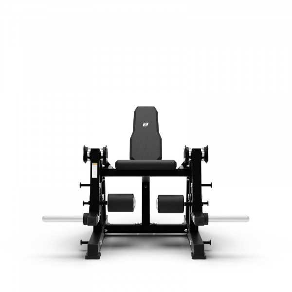 The Exigo Plate Loaded 2.0 ISO Leg Extension - Front view