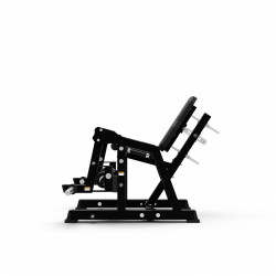 The Exigo Plate Loaded 2.0 ISO Leg Extension - side view