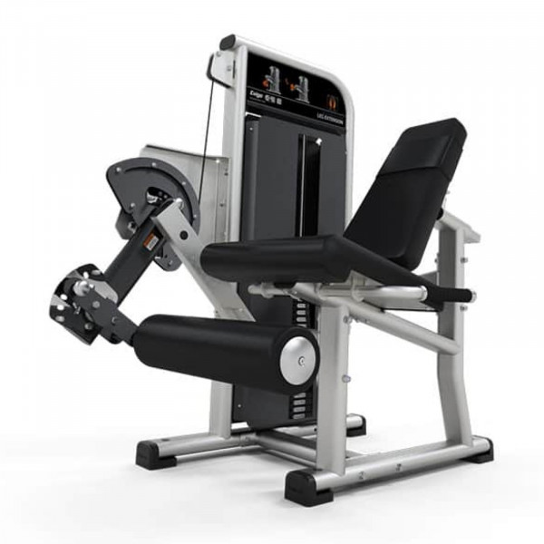 Exigo Selectorised Leg Extension Machine shown from the front-right angle