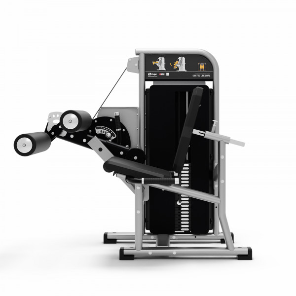 Product image of the Exigo Selectorised Leg Curl - side view