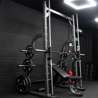 Image of the Exigo Smith Machine in a gym