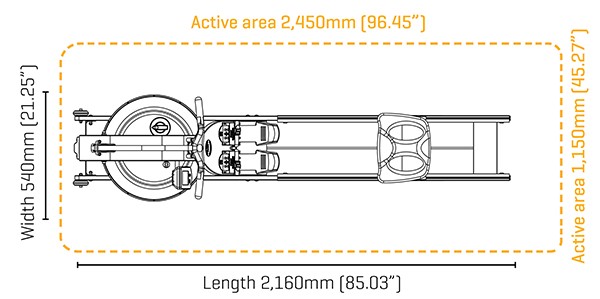 Fluid Rower Neon Pro V Rowing Machine