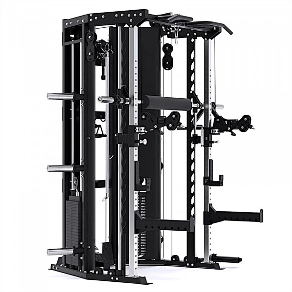 Front left view of the Force USA C10 All-In-One Trainer.