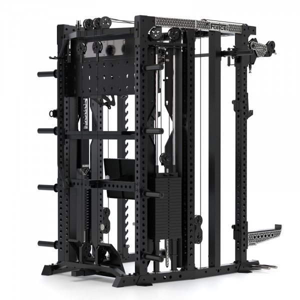 Back-right view of the Force USA C20 All-In-One Trainer